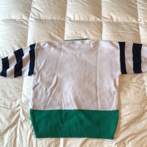 Vintage Bobbie Brooks Nautical Short Sleeve Sweater - Picture 5 of 5